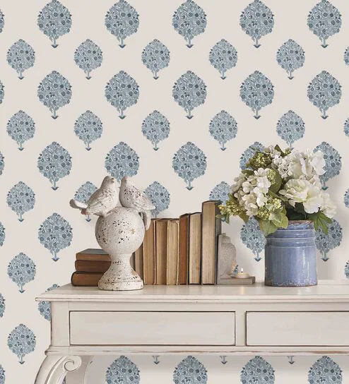 Dining styled with wallpaper